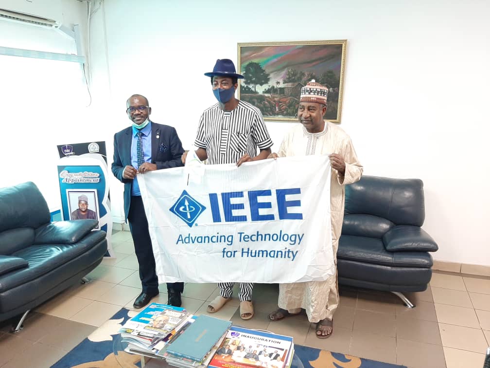 The Chairman and the Secretary of IEEE Nigeria Provide support for DBI
