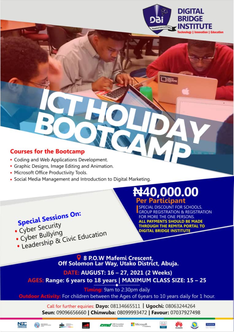 ICT Holiday Boot Camp 2021 ICT Holiday Boot Camp 2021