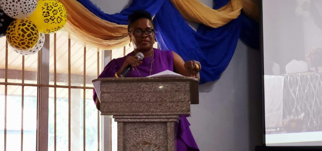 Ms. Viola Askia-Usoro during her inaugural speech at the ceremony