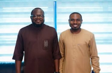 President/CEO DBI David Daser, and Founder, Young Innovator of Nigeria (YIN) Mr. Andrew Abu during his courtesy visit at the DBI headquarters